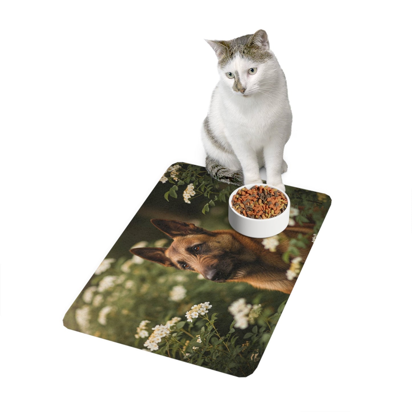 Pet Food Mat (12x18) - Belgian Shepherd Dog Laekenois