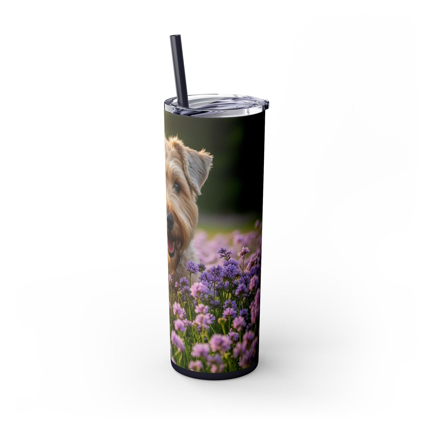 Soft Coated Wheaten Terrier Tumbler with Straw, 20oz
