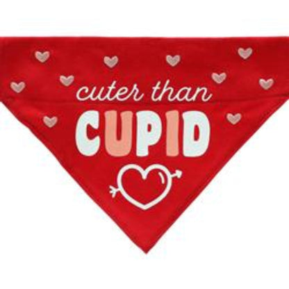 Valentine's Cuter than Cupid Dog Bandana, S/M