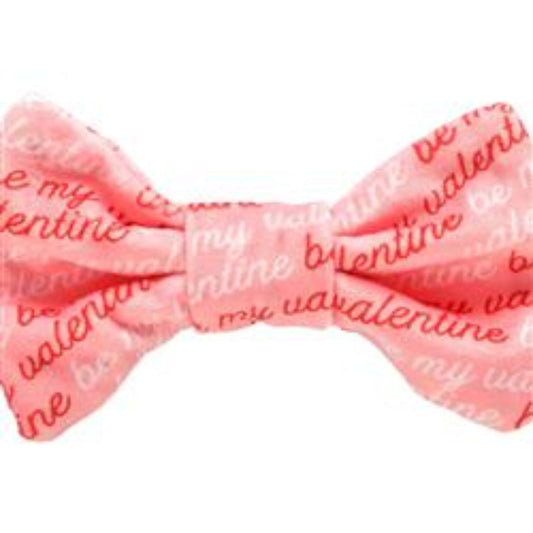 Valentine's Be My Valentine Dog Bowtie, M/L