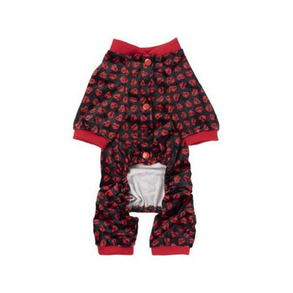 Heartbreaker Black & Red Dog Pajamas