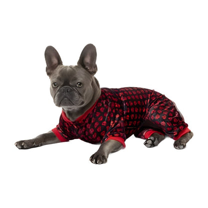 Heartbreaker Black & Red Dog Pajamas