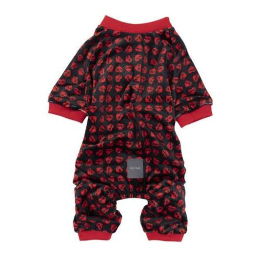 Heartbreaker Black & Red Dog Pajamas