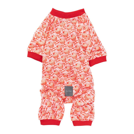Hey There Sweetie Red Trim Cupcake Dog Pajamas