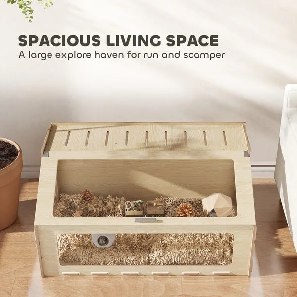 39 Inch Hamster Cage Habitat With Acrylic Window & Openable Top For  Hamster