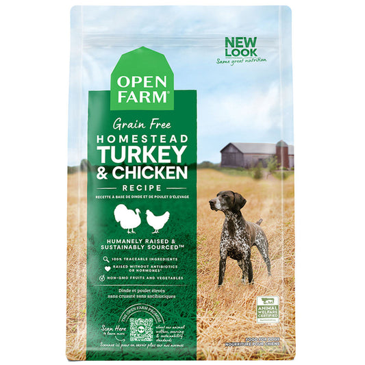 Open Farm Grain Free Turkey and Chicken Dry Dog Food 22 Pounds