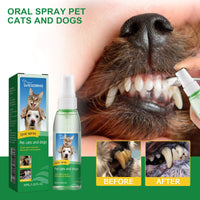 Pet Tooth Deodorizer Spray, Cats And Dogs Universal Mouth