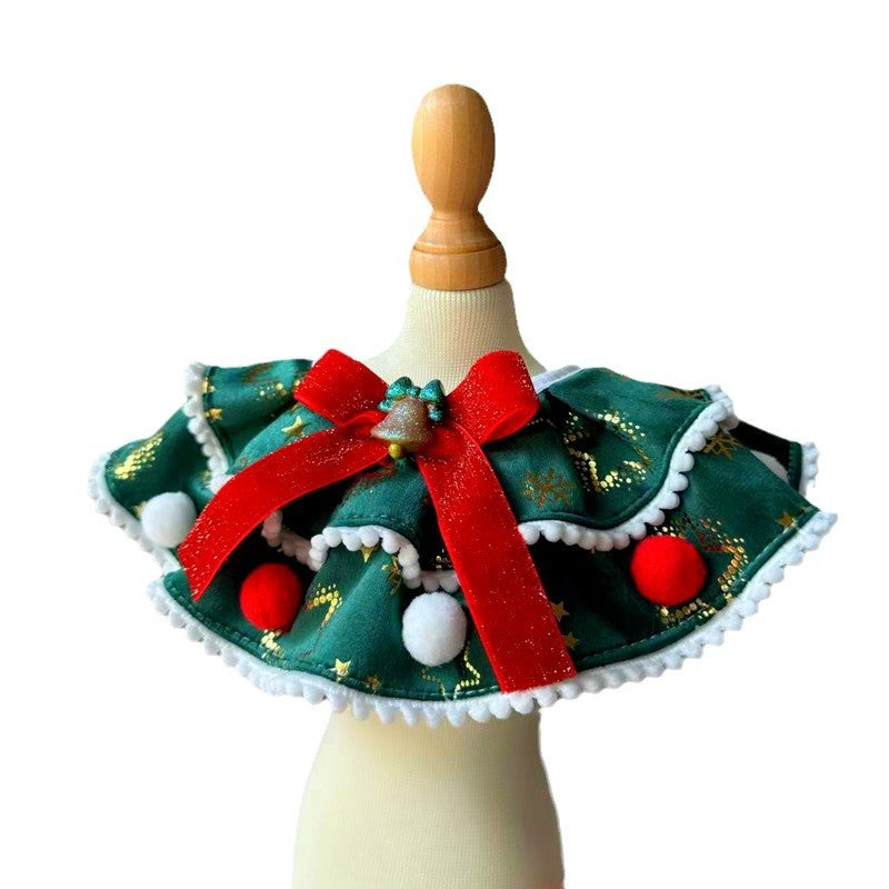 Pet Christmas Day Dress Up Scarf Decoration Supplies Dog