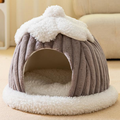 Feline Sanctuary Plush Toast Bread Lounger for Indoor Cats