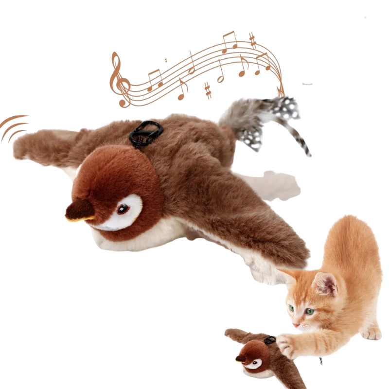 Flapping Bird Cat Toy Interactive Catnip Plush - Purrfect Pet Kingdom