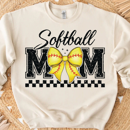 Softball Mom Sweatshirt – Game Day Vibes For Sporty Moms, Softball Mama Tee, Softball Mother's day Gift 682155