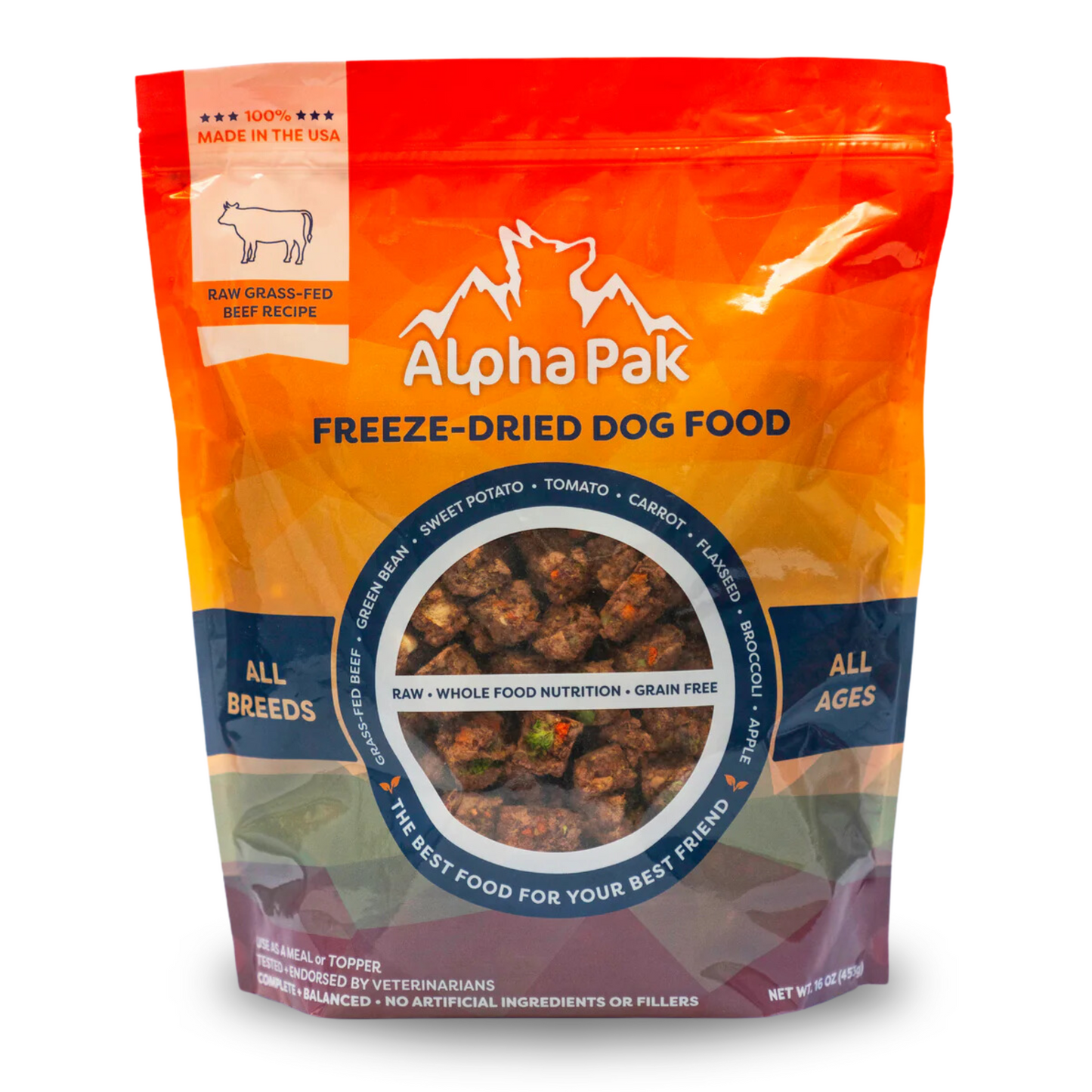 Dog Food Freeze Dried Raw Beef 16oz Premium 👑