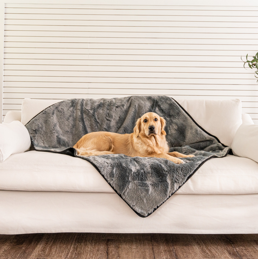 Pupprotector Summer Short Fur Waterproof Throw Blanket Grey - main product image