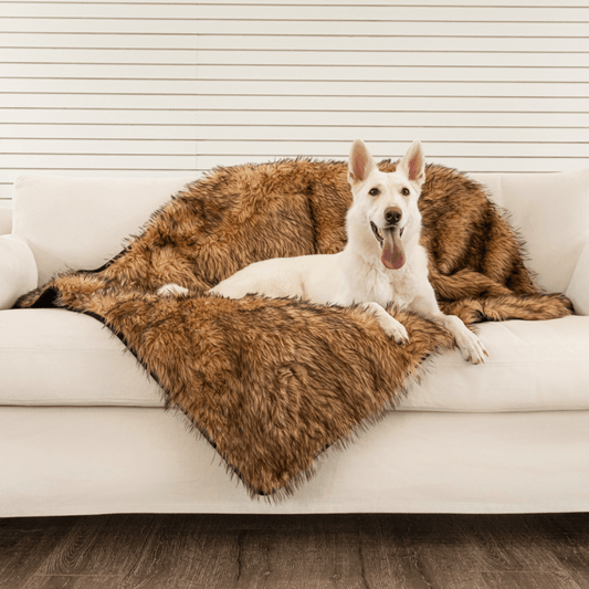 Pupprotector Waterproof Throw Blanket Sable Tan Washable - detail view
