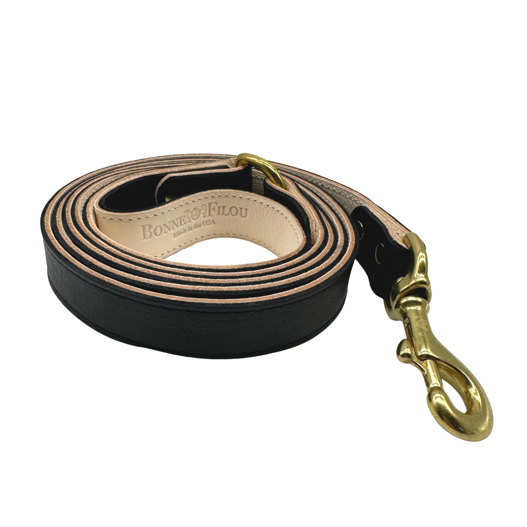 Dog Leash Plain Leather Leashes for Daily Use for Comfort - lifestyle product image for dog leash