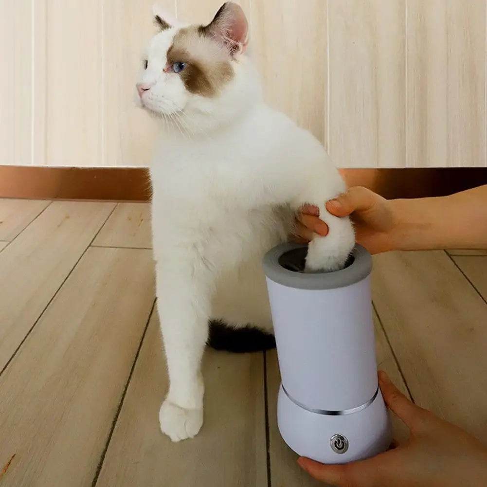 Portable Dog Paw Washer Automatic Pet Paw Cleaner Electric Paw Massager USB Rechargeable Designed for Small to Medium Dogs Cats - Purrfect Pet Kingdom