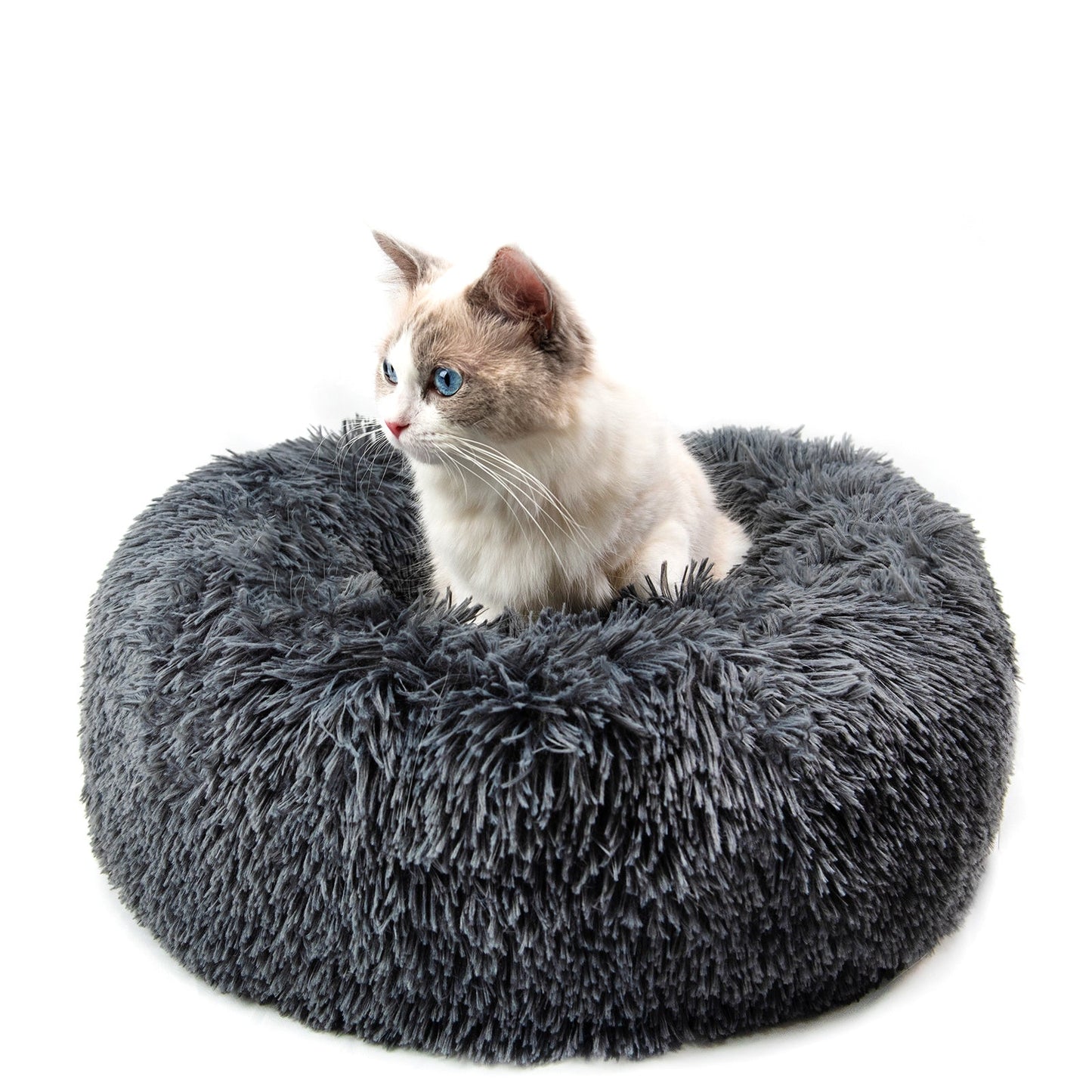 Cozy Round Plush Pet Bed for Small Dogs and Cats Soft Mat