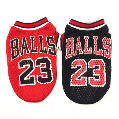 Mesh Basketball Uniform Jersey for Dog Cat Pet
