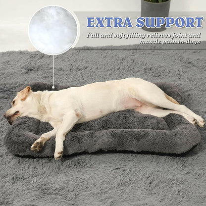 Large Dog Bed Anti-Anxiety Calming 36x24 Inch 🛏️