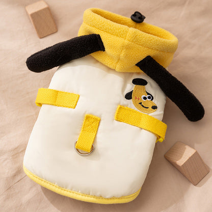 Autumn And Winter Cat Hairless Warm Cartoon Embroidered