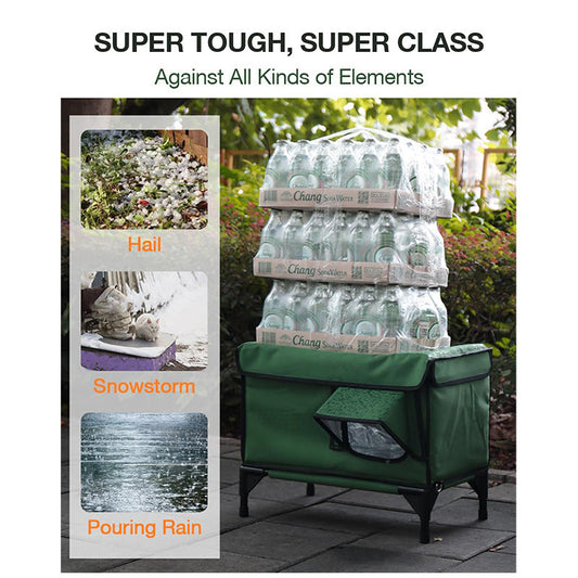 Outdoor Heated Insulated Foldable Cat House for Winter Weather