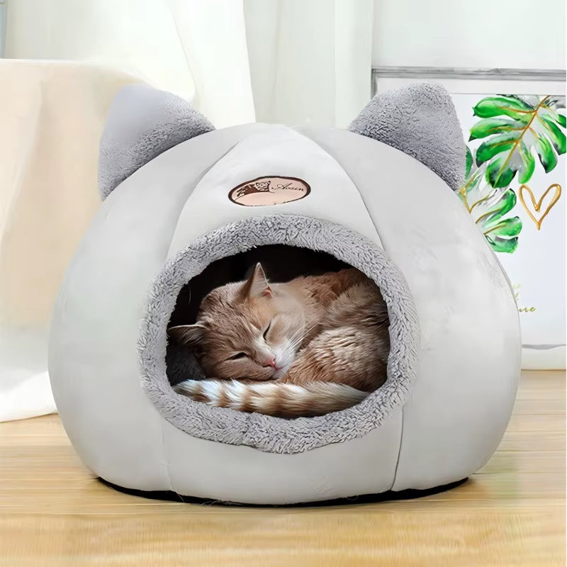Pet Bed with Cat Ears Cat Bed for Small Medium Large Cats