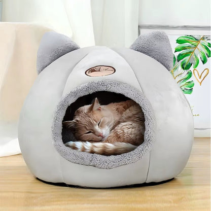 Pet Bed with Cat Ears Cat Bed for Small Medium Large Cats
