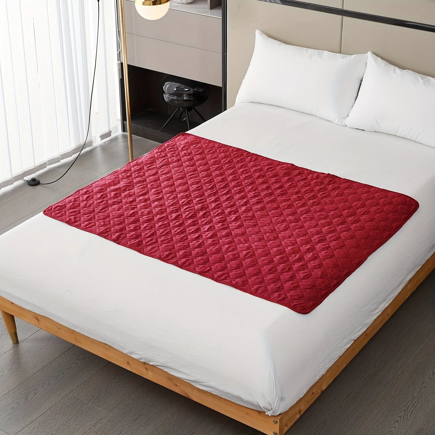 Waterproof and non-slip mattress protector dog bed cover by Lootquake LLC in dark gray, available in 52x79 inches and 68x7...