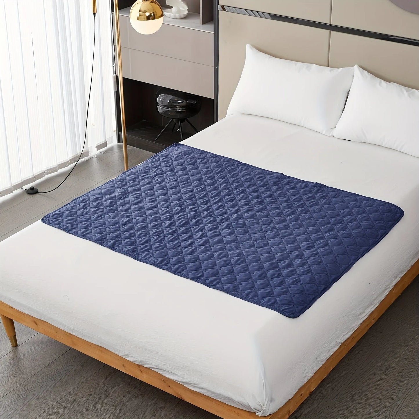 Waterproof and non-slip dark gray mattress protector dog bed cover by Lootquake LLC, available in 52x79 inch and 68x79 inc...