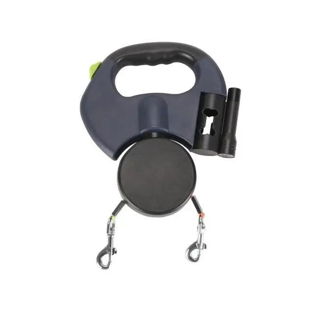 Dog Leash Retractable Dual Double Rope
