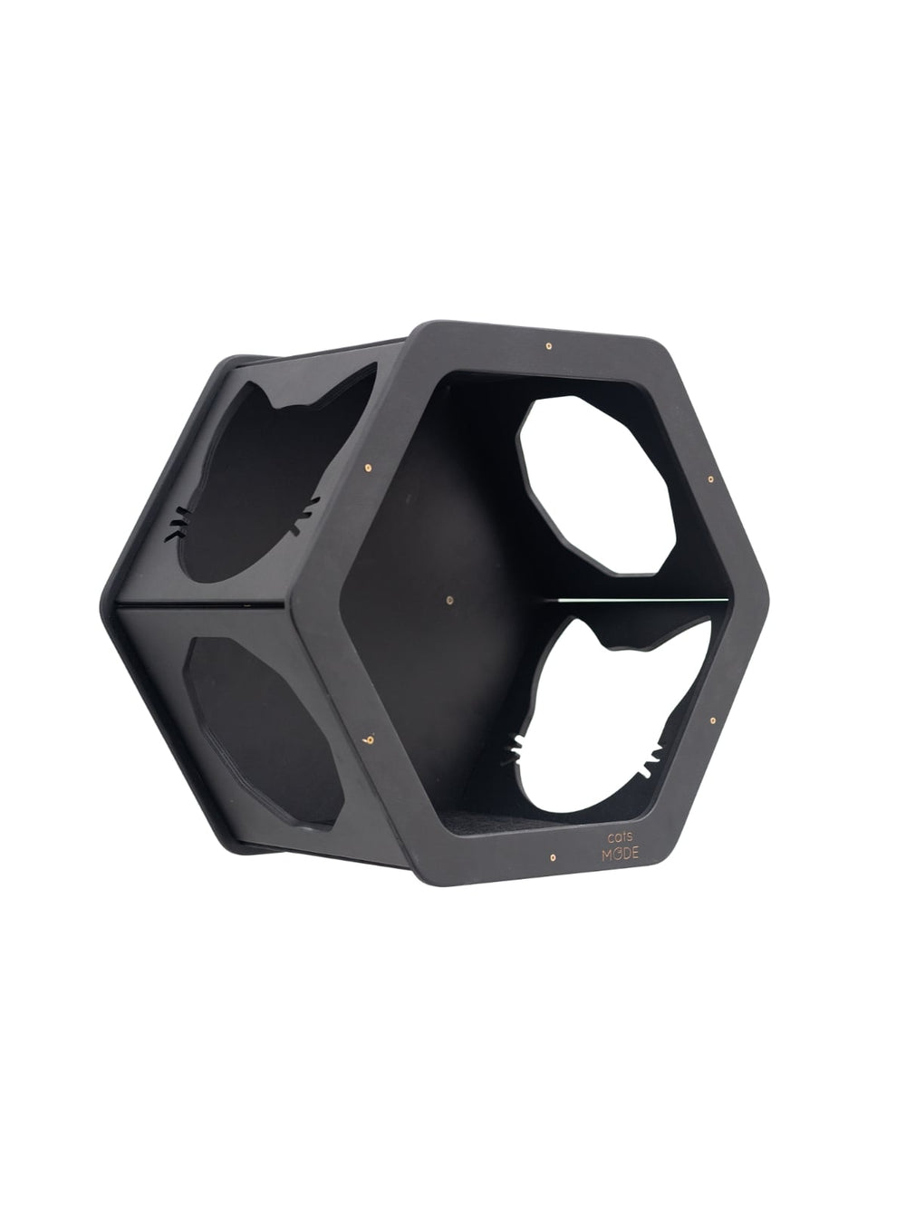 Wall Mount Cat Shelves Black