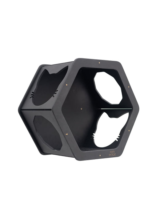 Wall Mount Cat Shelves Black