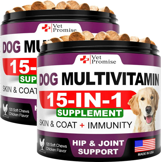 2-Pack Glucosamine & Multivitamins Dog Chews 240 Count 💊