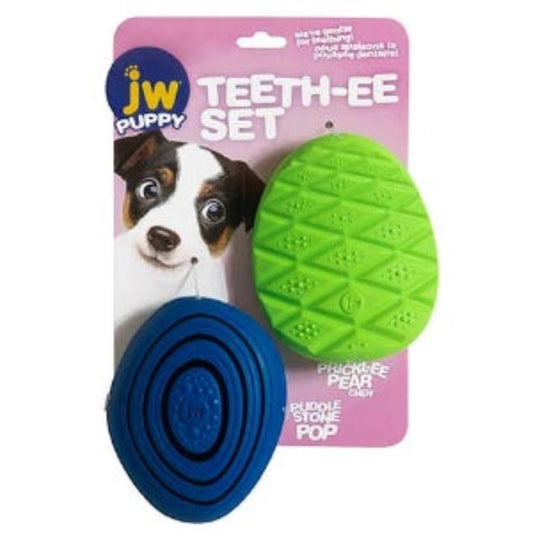Puppy Teeth-ee Rubber Dog Toy Set - 2 Pc