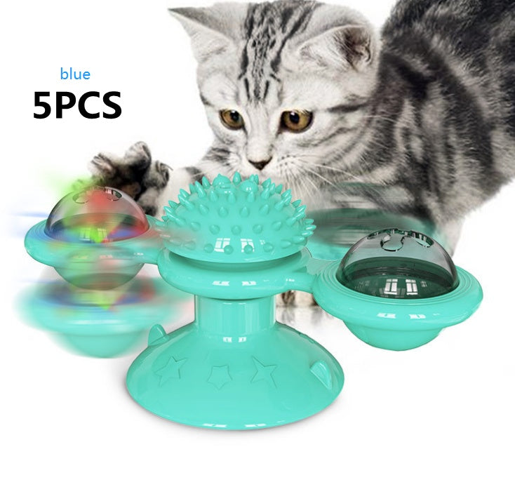 Cat Rotating Windmill Multi-Function Toys Itch Scratching