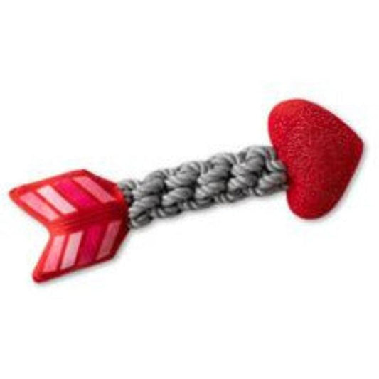 Aiming For You Arrow Heart Rope Plush Dog Toy