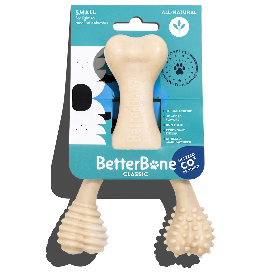 The Better Bone Natural Dog Bone BetterBone CLASSIC - All Natural, Non-Toxic, Safer on Teeth, Soft, Puppy, Dog Chew-NYLON FREE