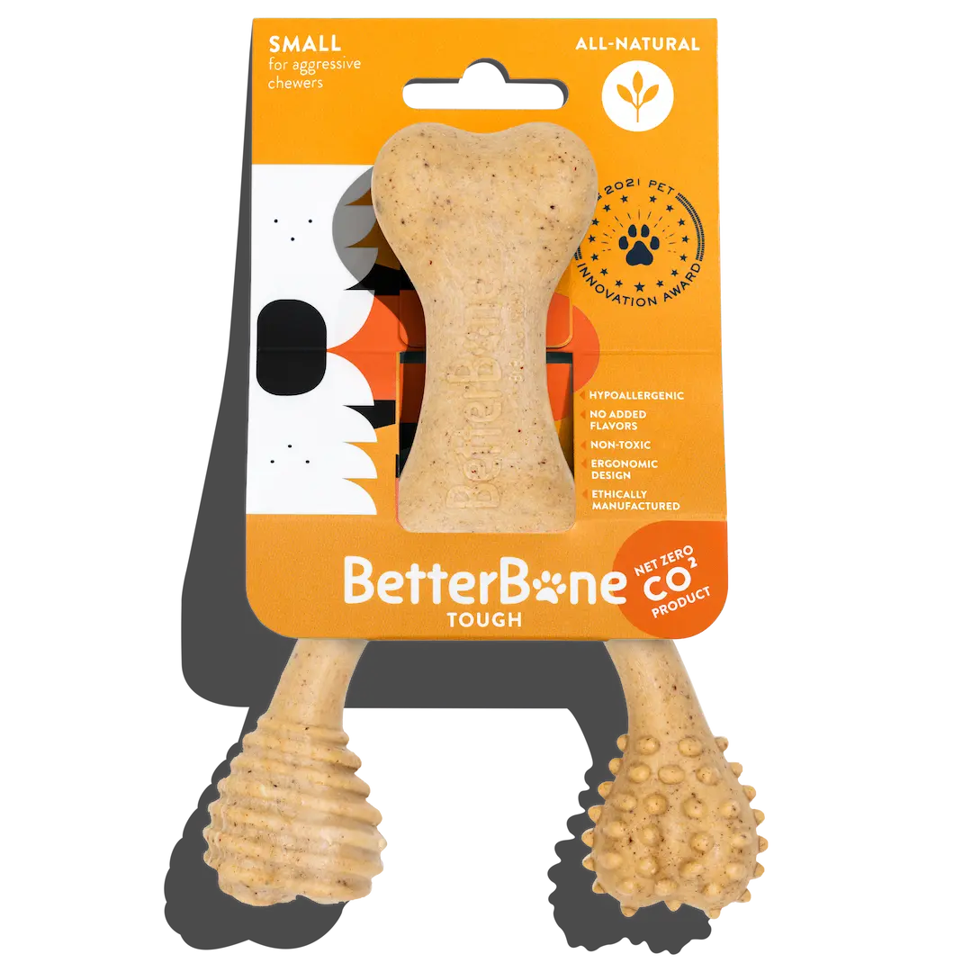 The Better Bone Natural Dog Bone BetterBone TOUGH - Durable All-Natural, Food-Grade, No Nylon, Non-Toxic, Puppy, Dog Chews - For Aggressive Chewers.