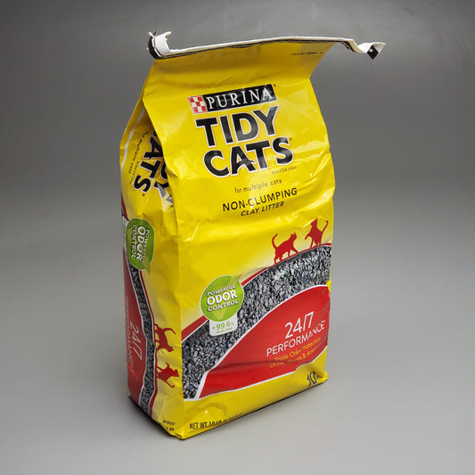 ZA@ PURINA 40 POUNDS! (4 Bags) Tidy Cats Non Clumping Cat Litter 10 lb. Bags
