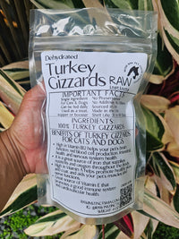 Dehydrated Turkey Gizzards for Cats & Dogs — 100% Single