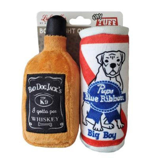 Tiny Tuff Boys Night Out Dog Toy - 2PK