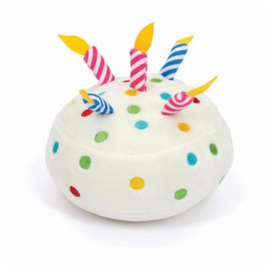 Birthday Cake Plush Dog Toy