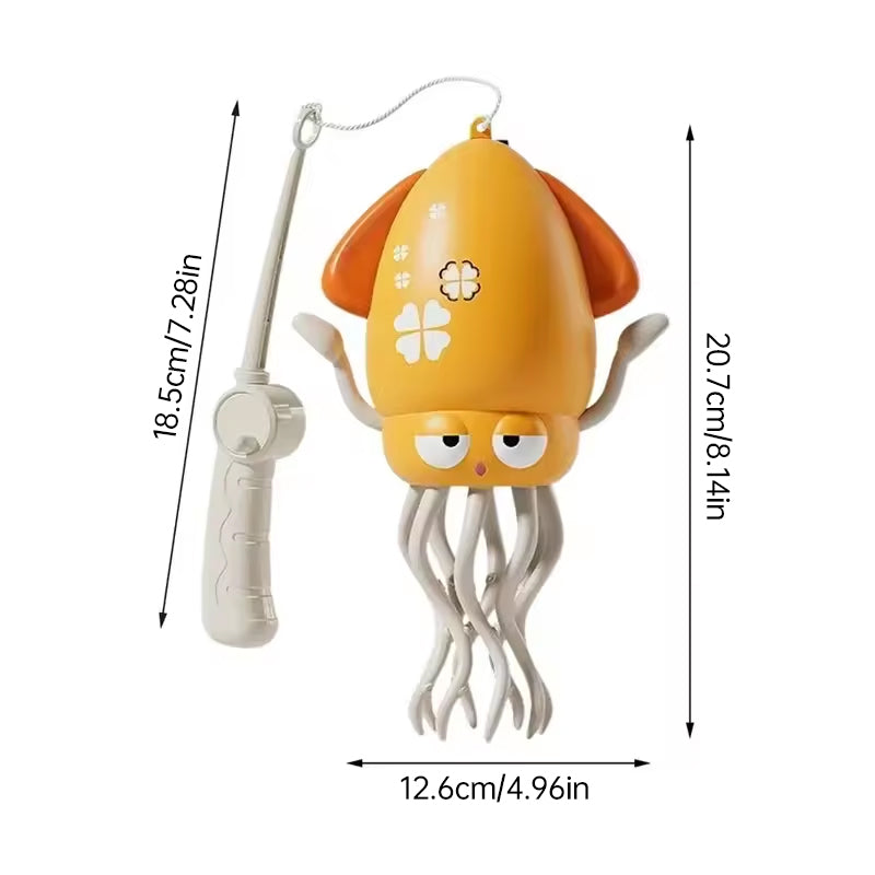 Creative Dancing Squid: auto-sense, obstacle-avoid e-pet with music, lights, rechargeable & interactive gift. - Purrfect Pet Kingdom