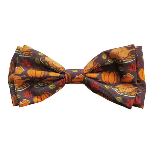 Turkey Dinner Fall Pet Bow Tie - 3 Sizes