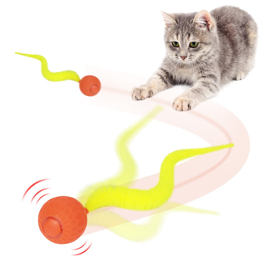 Interactive Cat Toys Jumping Ball USB Rechargeable LED Light