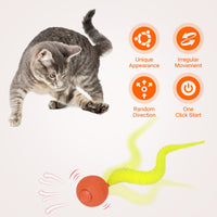 Interactive Cat Toys Jumping Ball USB Rechargeable LED Light
