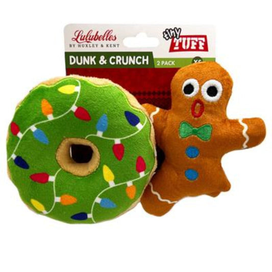 Holiday Dunk & Crunch Dog Toys - 2pk
