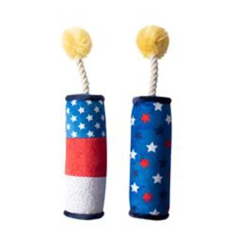 Sparkle On Plush Dog Toys - Set Of 2