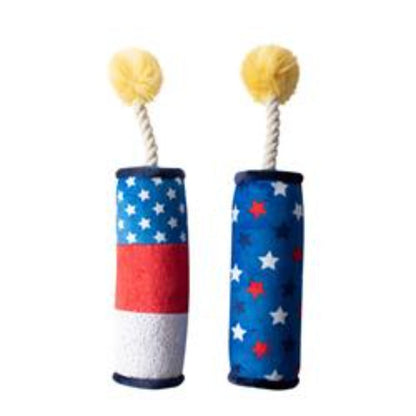 Sparkle On Plush Dog Toys - Set Of 2