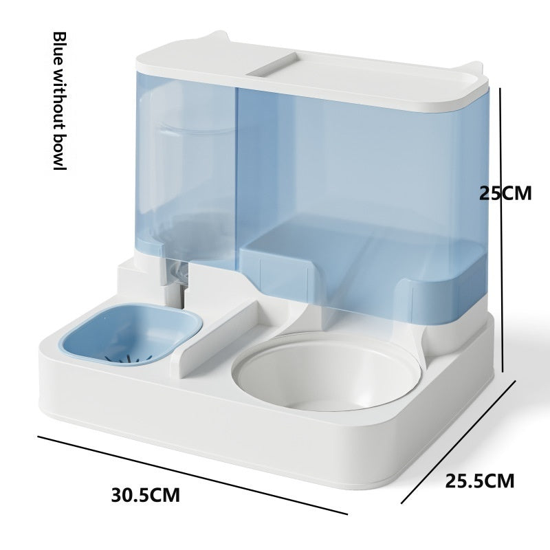 Automatic Feeder And Water Fountain Combo Cat Food Bowl